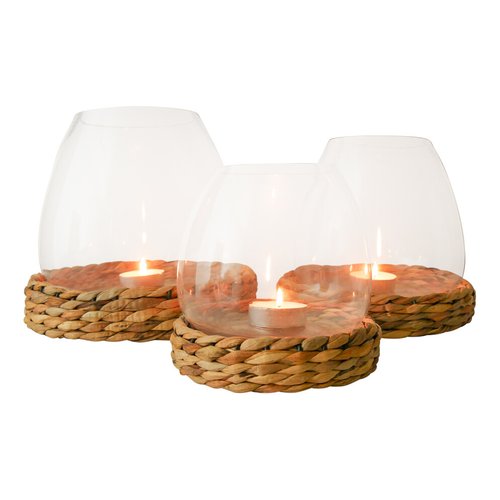 Water Hyacinth Vase/Candle Holder