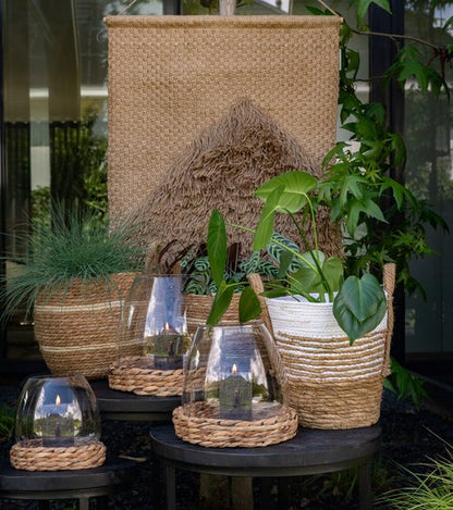 Water Hyacinth Vase/Candle Holder